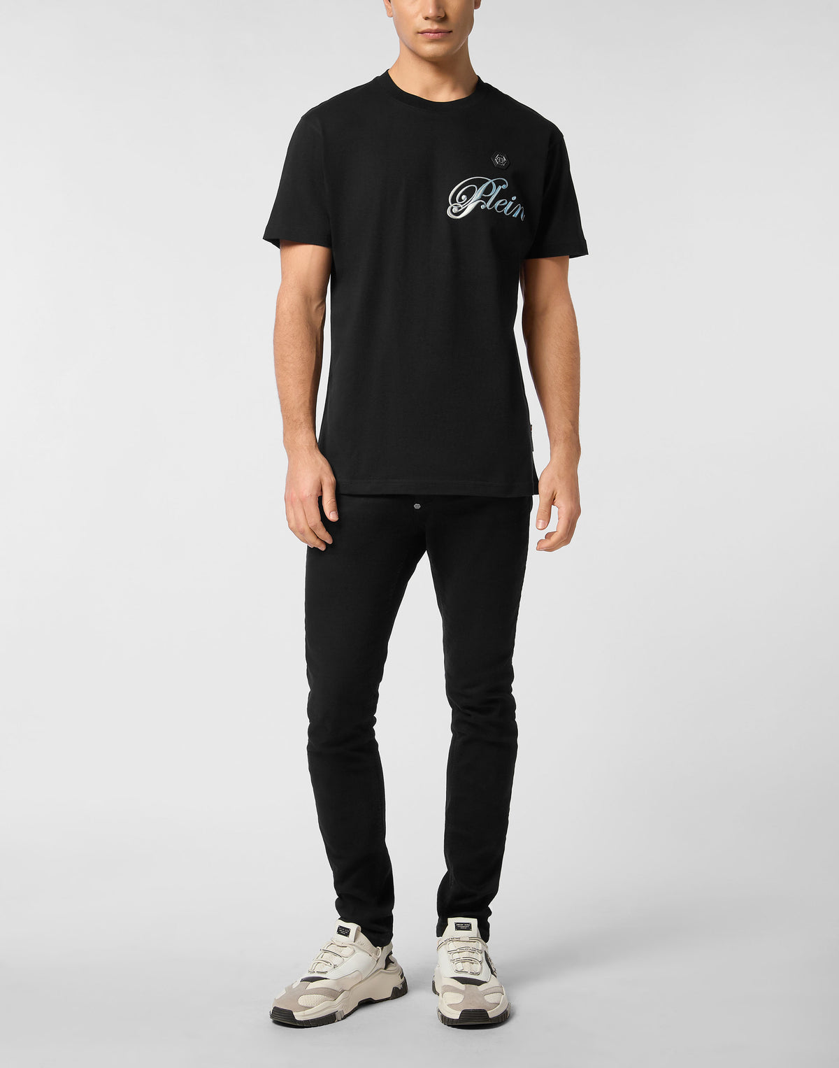 Philipp Plein｜Round Neck T-Shirt Gradient Skull 男款T恤