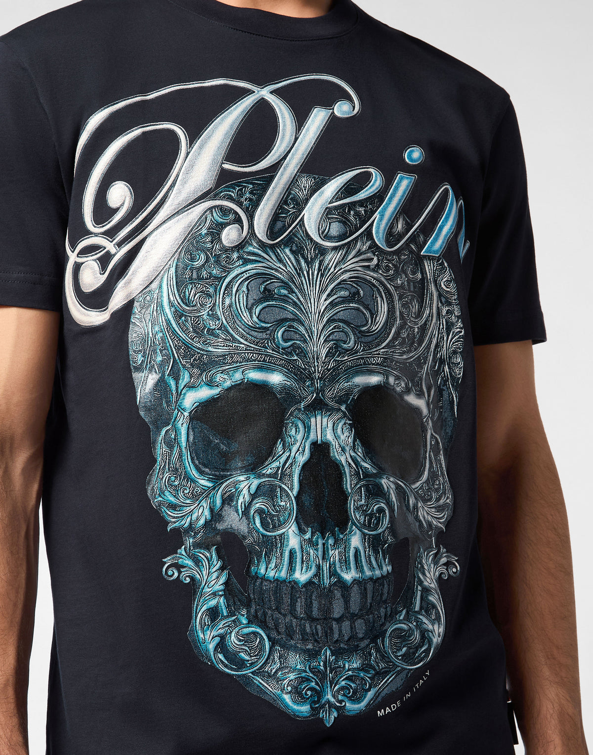 Philipp Plein｜Round Neck T-Shirt Gradient Skull 男款T恤