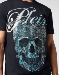 Philipp Plein｜Round Neck T-Shirt Gradient Skull 男款T恤