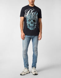 Philipp Plein｜Round Neck T-Shirt Gradient Skull 男款T恤