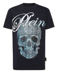 PHILIPP PLEIN Round Neck T-Shirt Gradient Skull