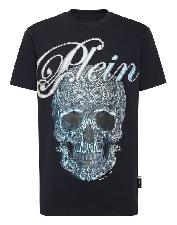 PHILIPP PLEIN Round Neck T-Shirt Gradient Skull
