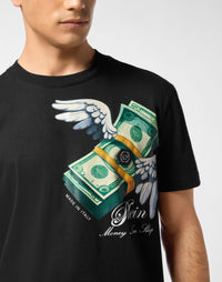 Philipp Plein｜Round Neck T-Shirt Money 男款T恤