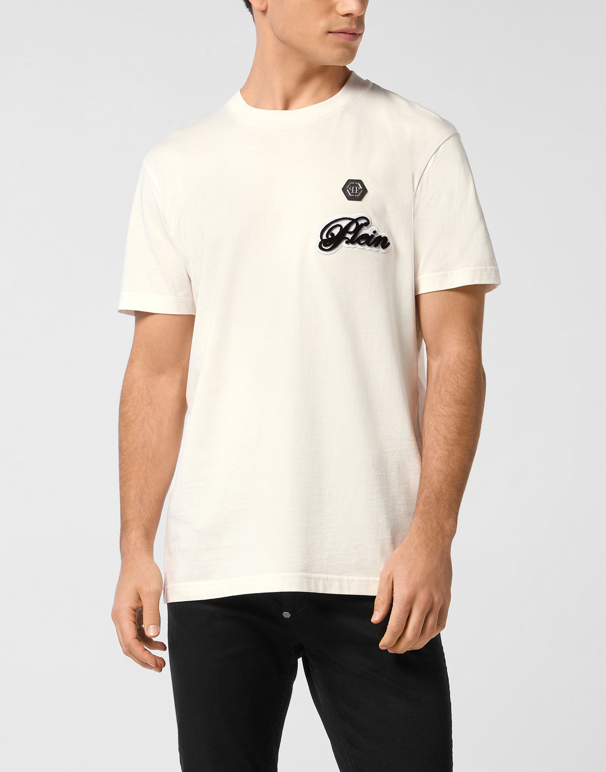 Philipp Plein｜Round Neck T-Shirt Basic Signature 男款T恤