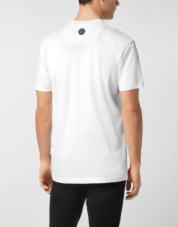 Philipp Plein｜T-Shirt Basic Strass Signature 男款T恤