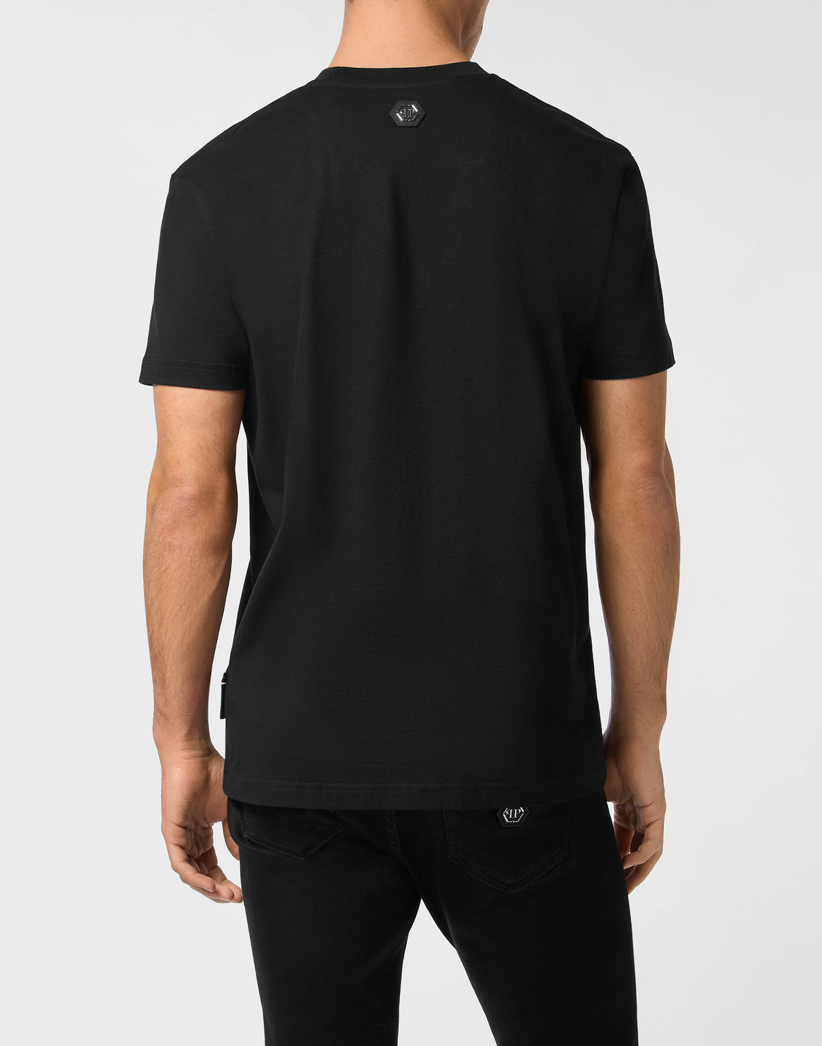 Philipp Plein｜T-Shirt Basic Strass Signature 男款T恤