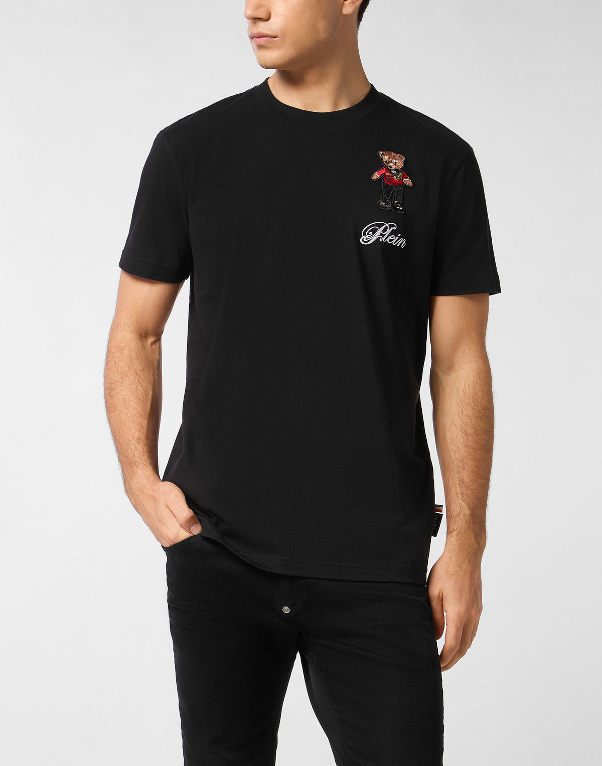Philipp Plein｜Roundneck T-Shirt Hotel Teddy Bear 男款T恤