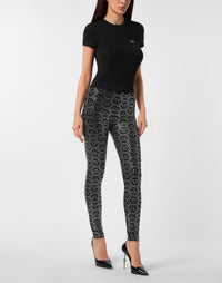 Philipp Plein｜Leggings Monogram Strass 女款緊身褲