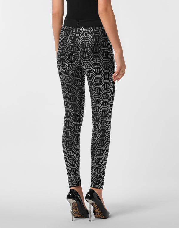 Philipp Plein｜Leggings Monogram Strass 女款緊身褲