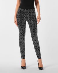 Philipp Plein｜Leggings Monogram Strass 女款緊身褲