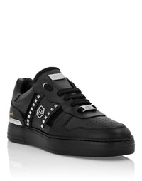 PHILIPP PLEIN Low Top Sneakers Mix Cut Studs