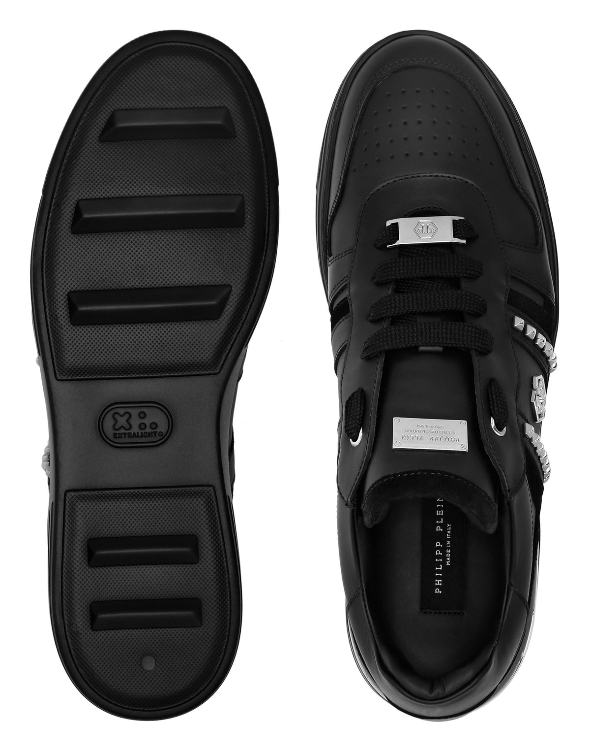 Philipp Plein｜Low Top Sneakers Mix Cut Studs 男款運動鞋