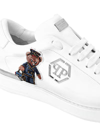 PHILIPP PLEIN Low Top Sneakers Teddy Doorman Men's Genuine Leather Low-Top Sneakers