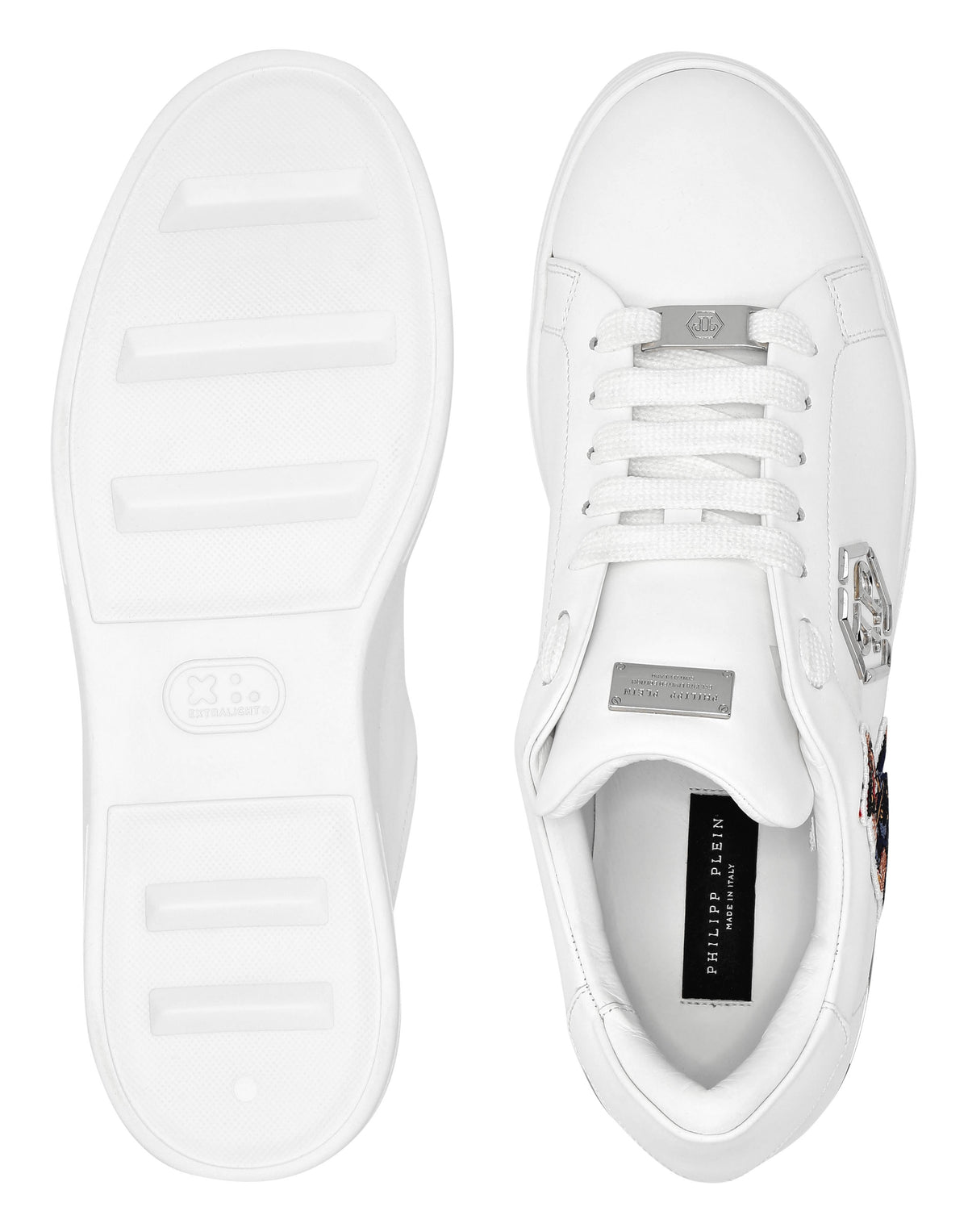 PHILIPP PLEIN Low Top Sneakers Teddy Doorman Men's Genuine Leather Low-Top Sneakers