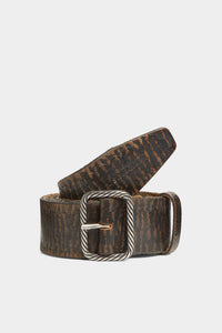 DSQUARED2 VINTAGE BUCKLE SCALLOP BELT