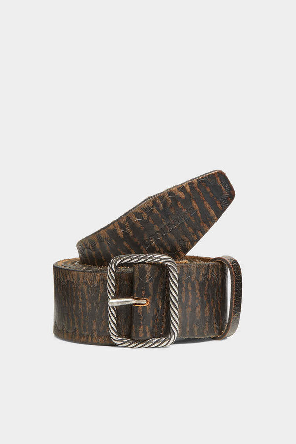 DSQUARED2 VINTAGE BUCKLE SCALLOP BELT