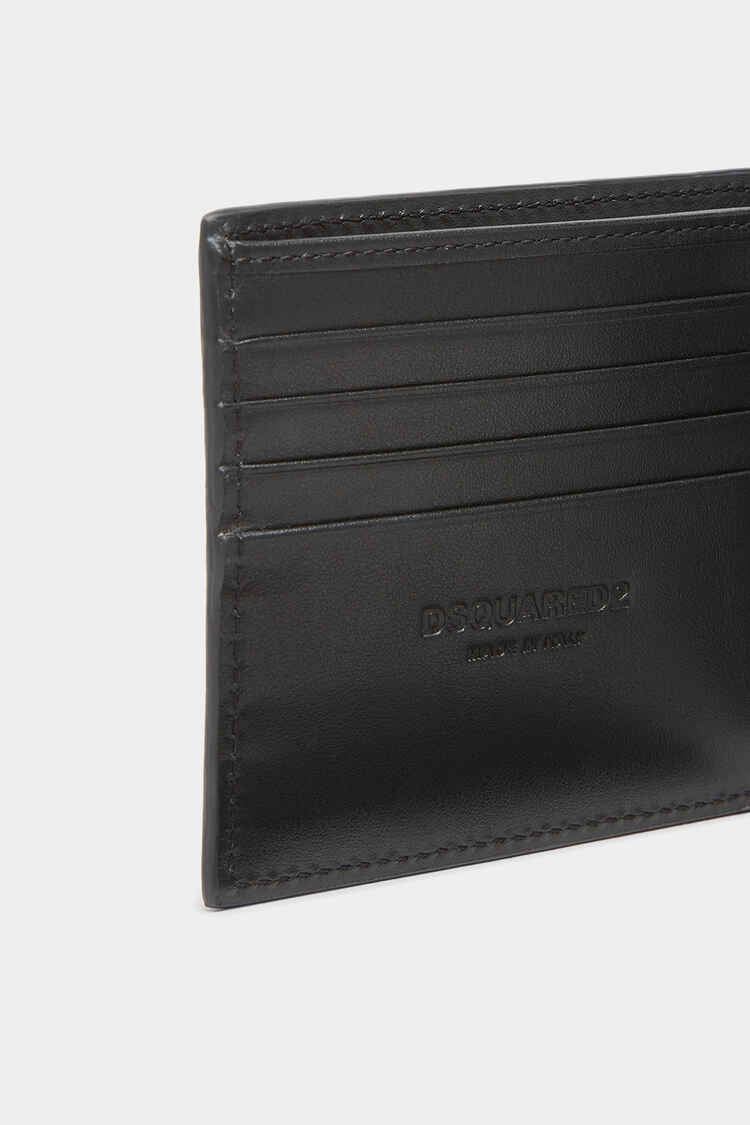 Deep Black Leather Wallet