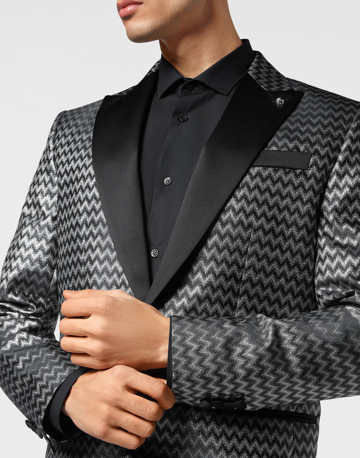 Philipp Plein｜Jacquard Blazer Lord Fit 男款西裝外套