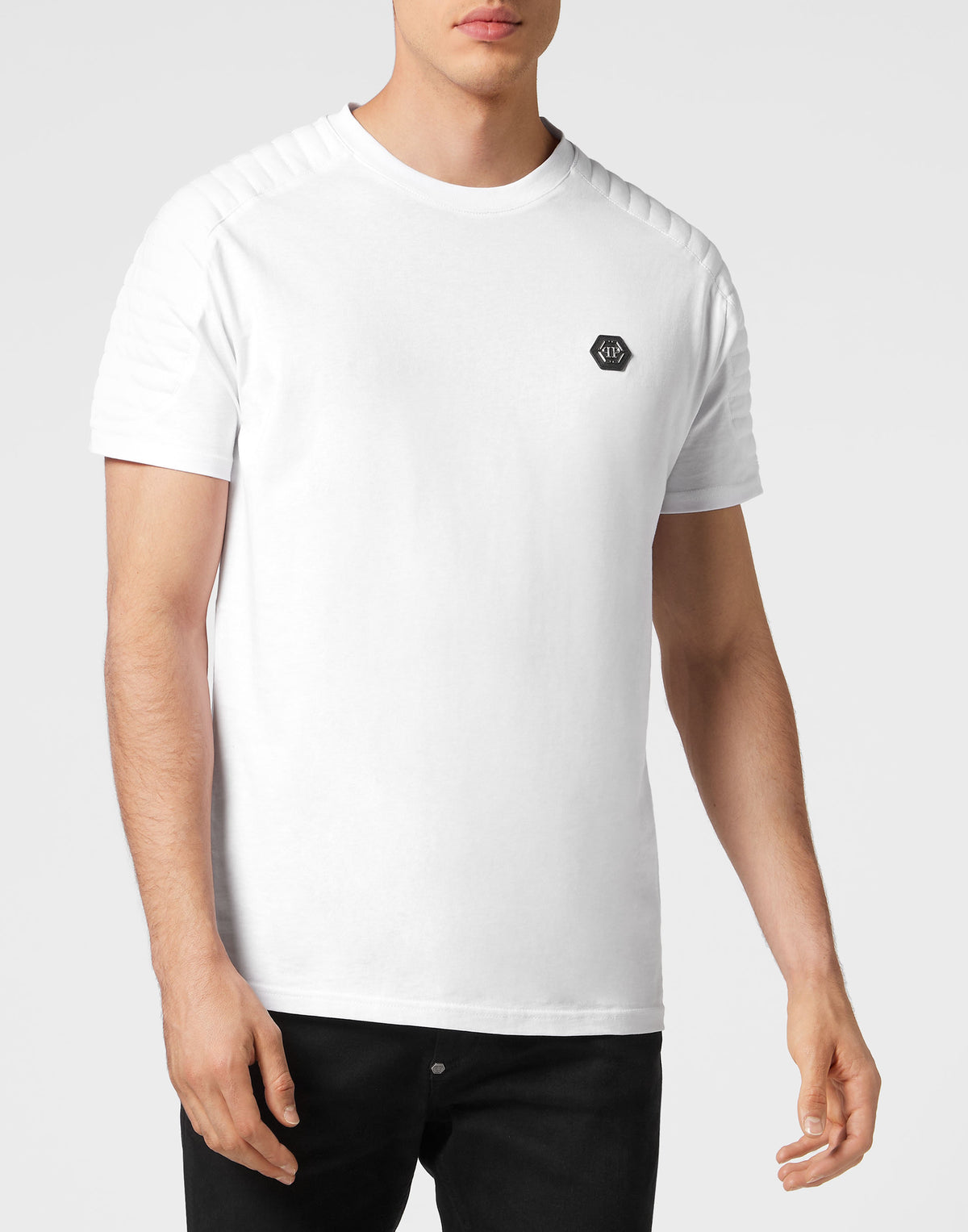Philipp Plein｜T-shirt Round Neck SS Cuts 男款T恤
