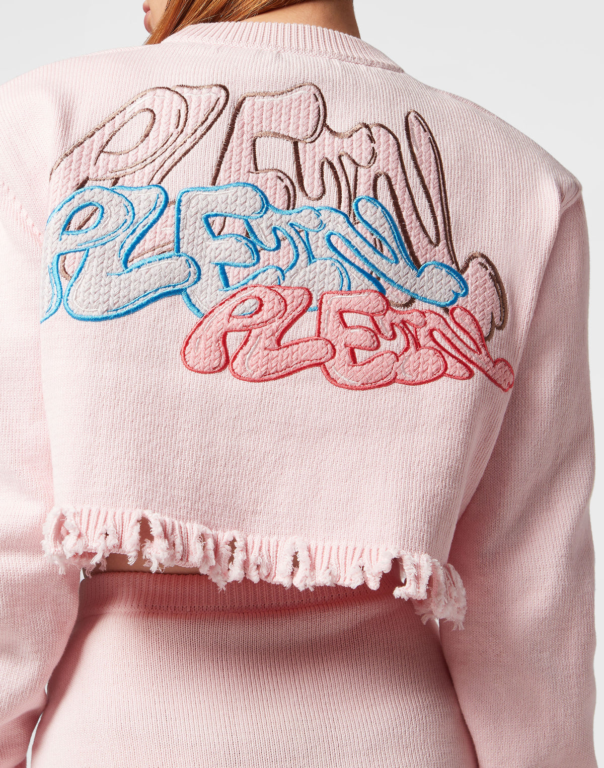 Philipp Plein｜Cropped Top Cardigna Monogram 女款上衣