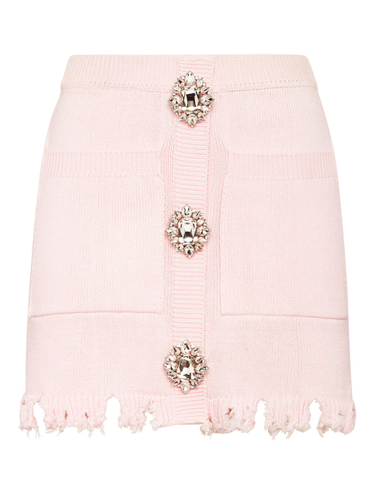 Knit Mini Skirt Monogram