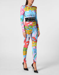 Philipp Plein｜Leggings Bombing Graffiti 女款緊身褲