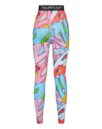 Philipp Plein｜Leggings Bombing Graffiti 女款緊身褲