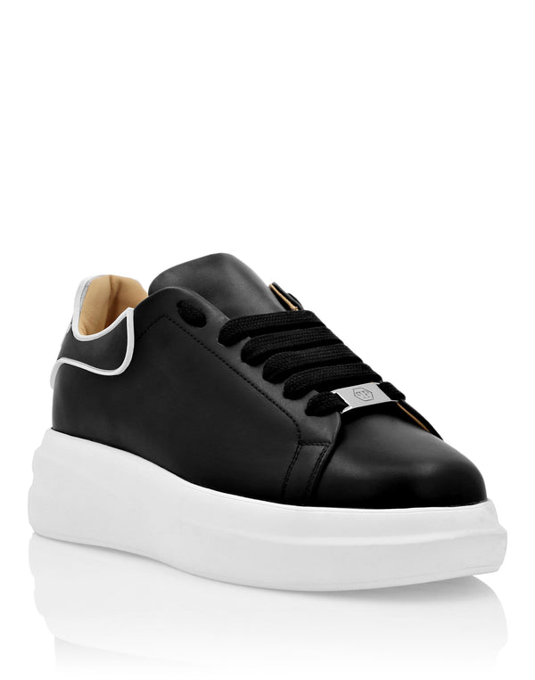 PHILIPP PLEIN Leather Lo-Top Sneakers