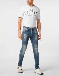 Philipp Plein Super Straight Studs 潑漆男款穿搭示範 189cm 32號