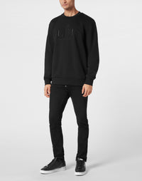 Philipp Plein Sweatshirt Plein TM 男款黑色衛衣穿搭示範 189cm L號