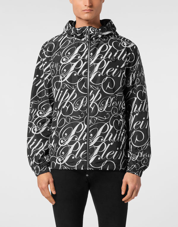Philipp Plein Nylon Jacket 男款連帽風衣側面版型展示 Fashion