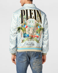Philipp Plein Satin Jacket 背面超跑 Supercars 彩色大印花細節