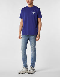 Philipp Plein Jersey T-shirt Iconic Plein 男款寶藍色T恤穿搭示範 189cm L號
