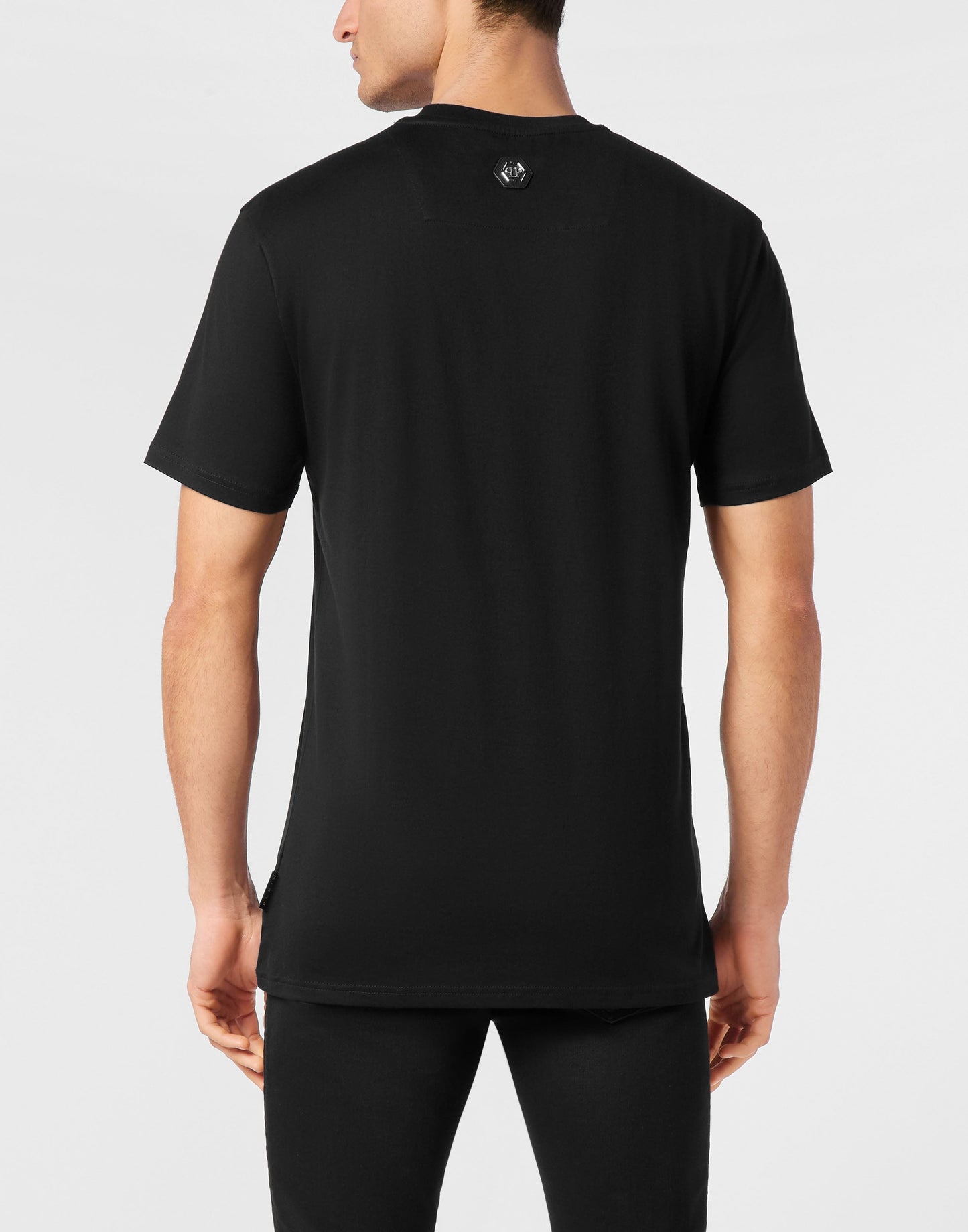 Jersey T-shirt Round Neck SS Strass Hexagon-YC Group|Luxury Fashion