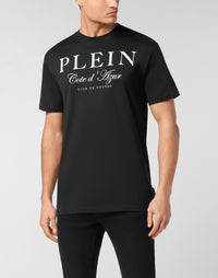 Philipp Plein Club The Course 黑色款白色PLEIN大字與Cote d'Azur草書細節特寫