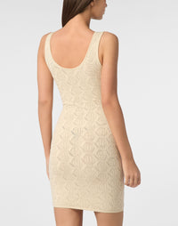 Philipp Plein Viscose Mini Dress 側面修身貼體剪裁版型展示