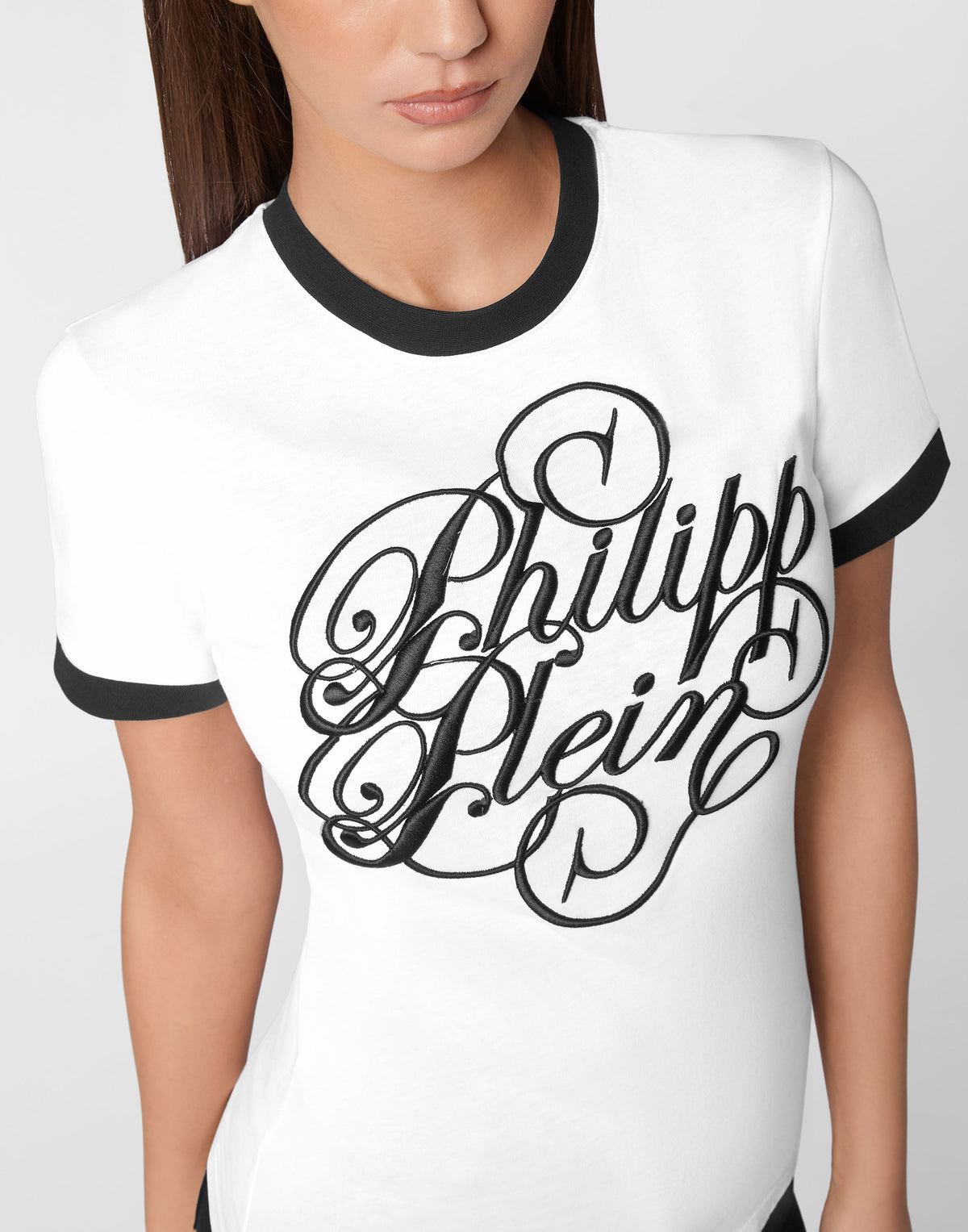 Philipp Plein Sexy Pure Philipp Plein花體草書大印花細節特寫