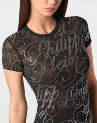Philipp Plein Sexy Pure Signature 滿版Philipp Plein花體草書水鑽珠寶描繪細節特寫