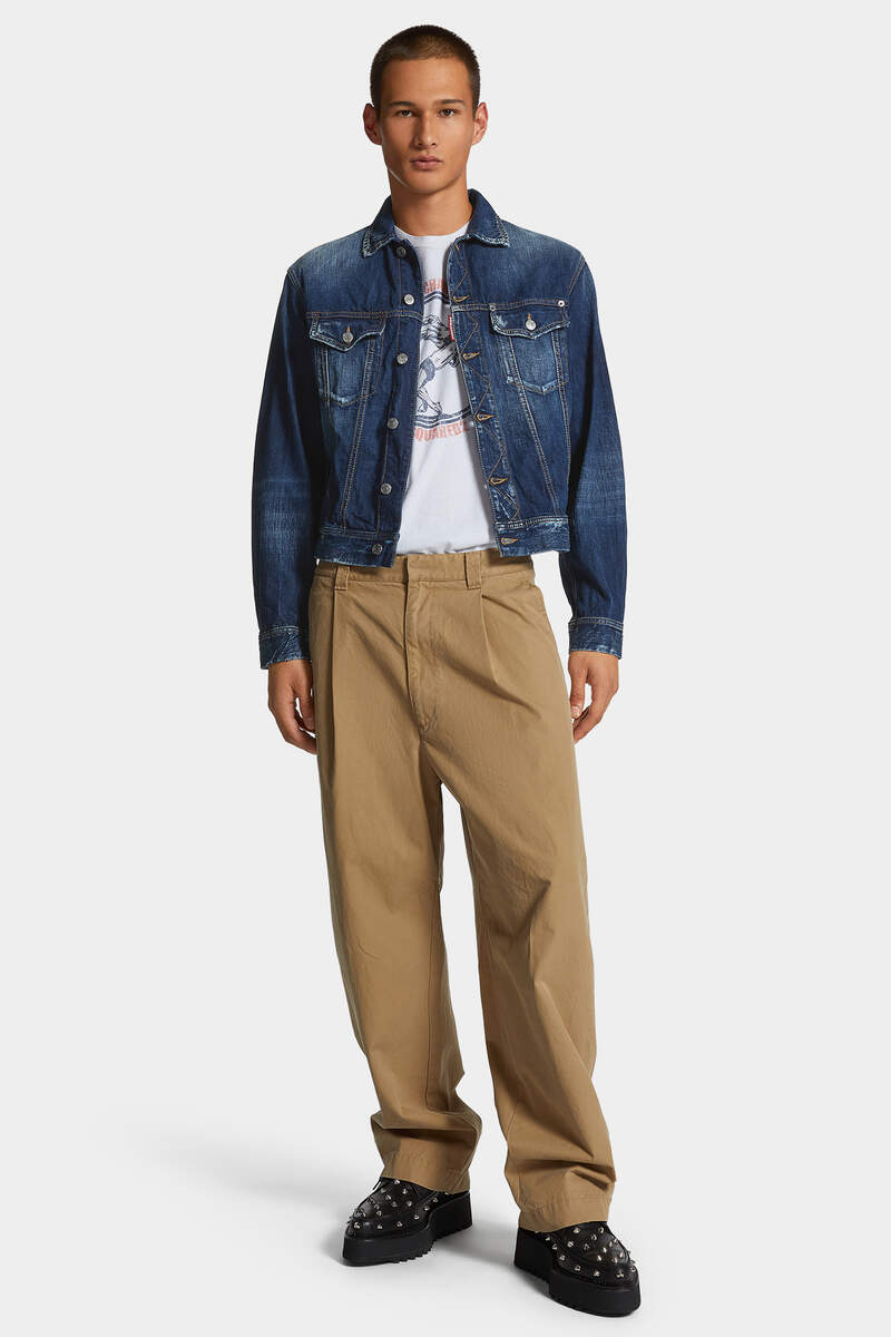 BE COOL BE NICE WASH LA JEAN JACKET