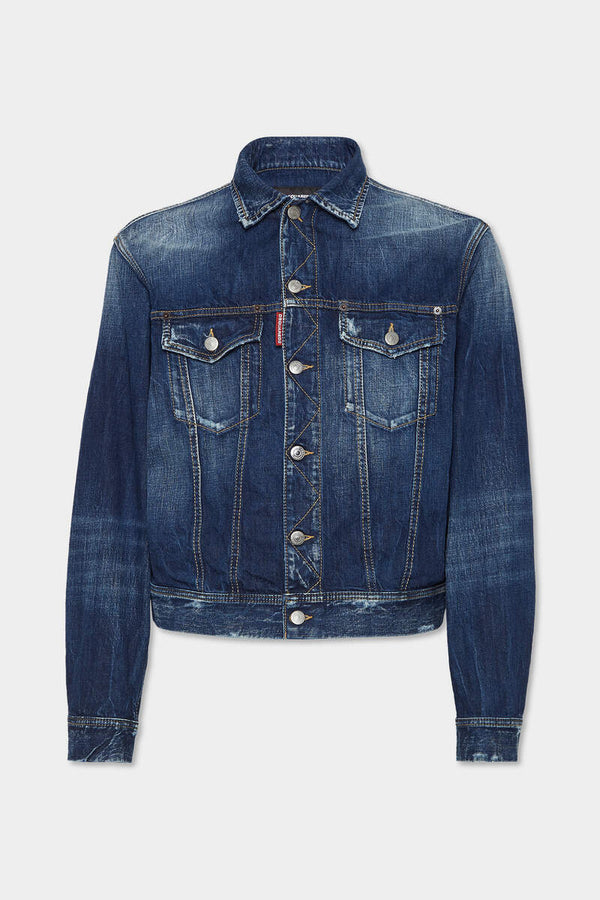 DSQUARED2 BE COOL BE NICE WASH L.A. JEAN JACKET