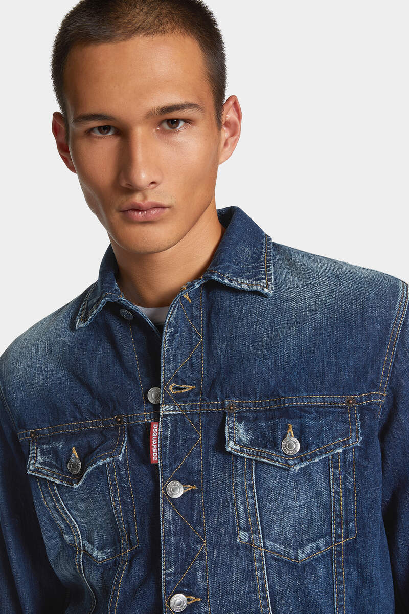 BE COOL BE NICE WASH LA JEAN JACKET