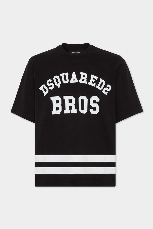 DSQUARED2 WASH FOOTBALL FIT SHORT SLEEVE T-SHIRT