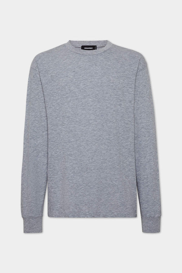 DSQUARED2 WASH LOOSE FIT D2 MILANO LONG SLEEVE T-SHIRT