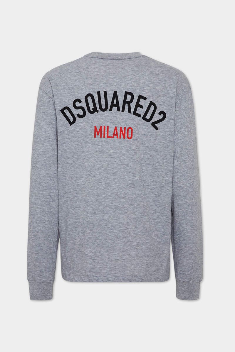 DSQUARED2｜WASH LOOSE FIT D2 MILANO LONG SLEEVE T-SHIRT 男款T恤
