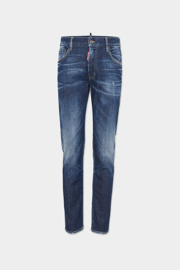 DSQUARED2 DARK BASIC WASH SKATER JEANS
