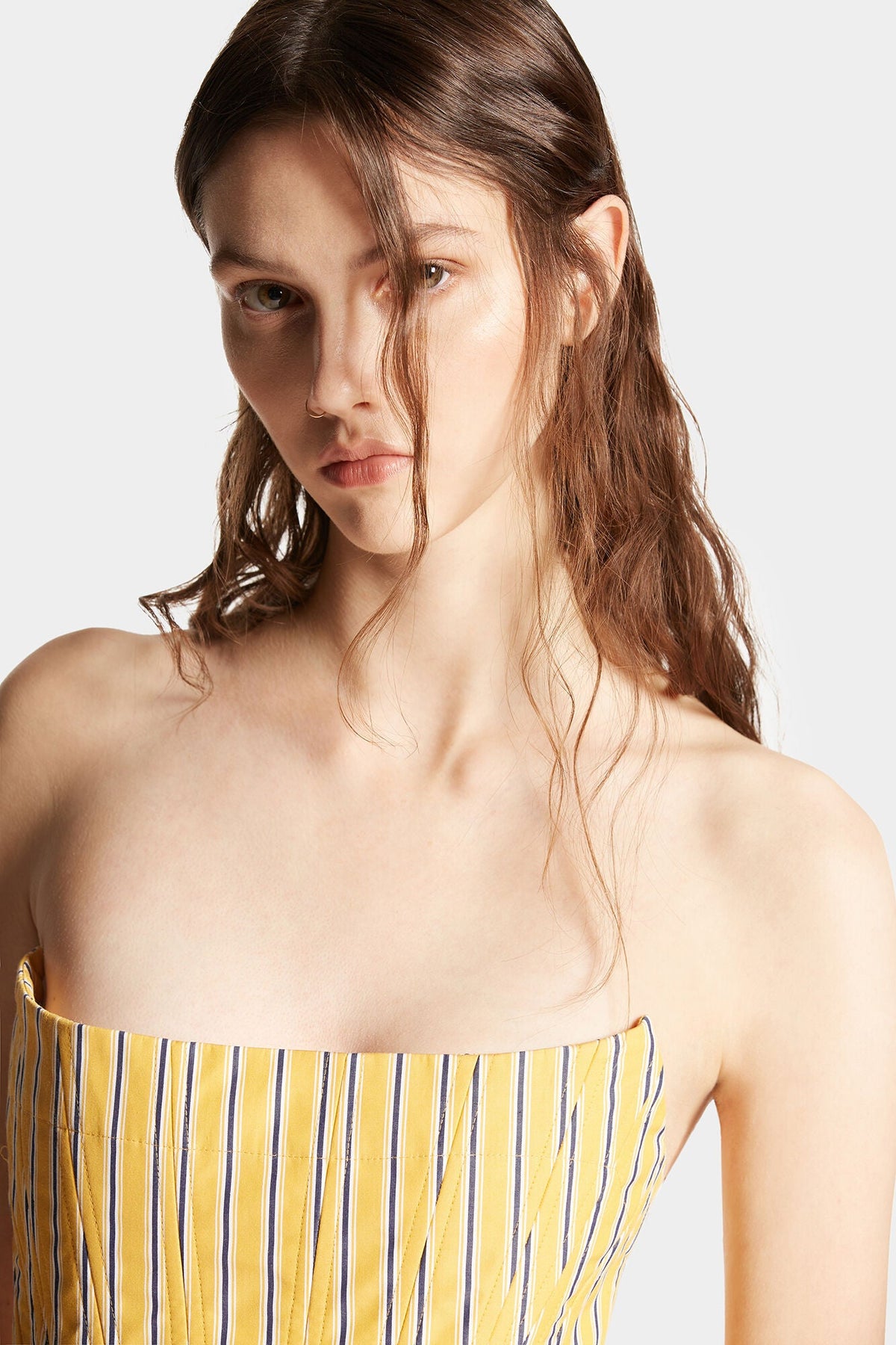 DSQUARED2｜PREPPY STRIPED BUSTIER DRESS 女款連身裙
