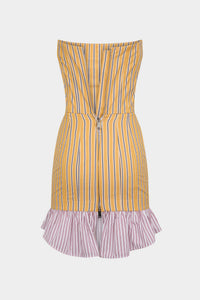 DSQUARED2｜PREPPY STRIPED BUSTIER DRESS 女款連身裙