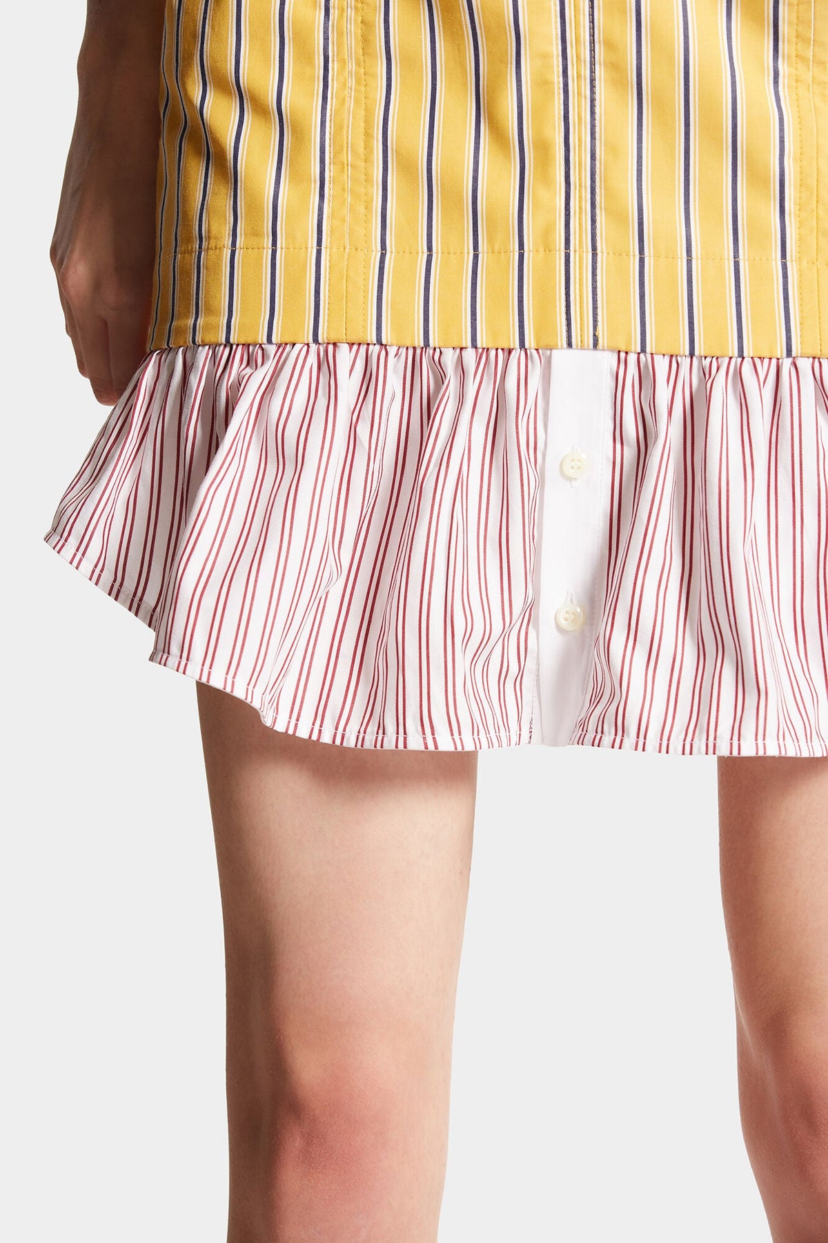 DSQUARED2｜PREPPY STRIPED BUSTIER DRESS 女款連身裙