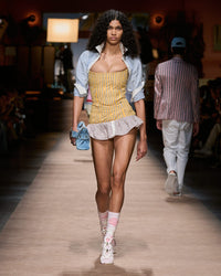 DSQUARED2｜PREPPY STRIPED BUSTIER DRESS 女款連身裙