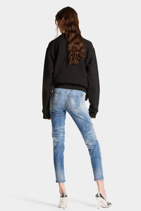 DSQUARED2｜LIGHT MIAMI WASH HIGH WAIST TWIGGY JEAN 女款牛仔褲
